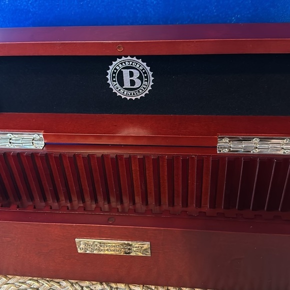 Bradford 2008 Twentieth Century US Silver Dollar Collection Wood Storage Box - Picture 6 of 8